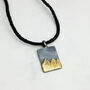 Mens Mountain Range Personalised Ingot Necklace, thumbnail 1 of 4