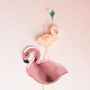 Metallic Pink Flamingo Paper Party Plates, thumbnail 1 of 5