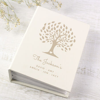 Personalised Family Tree Photo Album With Sleeves, 2 of 9