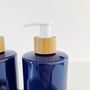 Refillable Navy Plastic Bottle With Minimalist Label, thumbnail 6 of 8