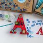 Personalised Paint Your Own Superhero Wooden Letter, thumbnail 4 of 5