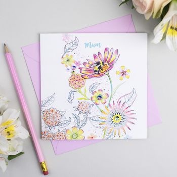 'Bumble Bee, Mum' Card, 2 of 3