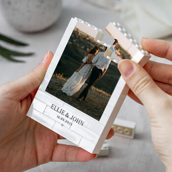 Personalised Wedding Gift Keepsake Style Block, 9 of 9