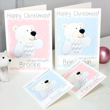 Personalised Arctic Polar Bear Christmas Card, 4 of 6
