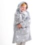 Personalised Children Sherpa Hoodies Wearable Blanket, thumbnail 1 of 9