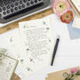 Floral Letter Writing Notecards, thumbnail 2 of 7