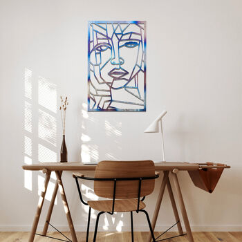 Geometric Face Wall Art: Abstract And Modern Decor, 4 of 12