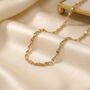 18ct Gold Filled Singapore Twisted Rope Chain Necklace, thumbnail 1 of 4