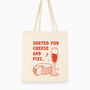 'Sorted For Cheese And Fizz' Tote Bag, thumbnail 2 of 3