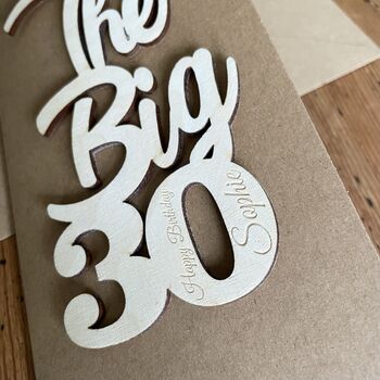 Personalised Big 30 Birthday Card, 4 of 8