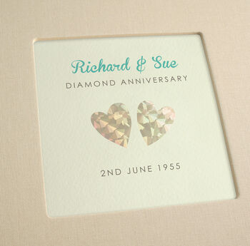 Personalised Diamond Wedding Anniversary Photo Album, 3 of 11