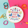 'Doing My Best' Cross Stitch Kit, thumbnail 2 of 2