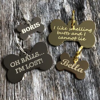 Gold And Silver Bone Dog Tag, 4 of 10