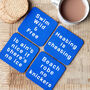 Cold Water Swimming Coasters Set Of Four, thumbnail 1 of 6