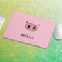 Personalised Kawaii Pig Mouse Mat, thumbnail 3 of 3