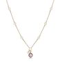 Nova Fine Chain Necklace With Pearls And Amethyst Drop, thumbnail 2 of 3