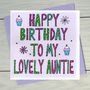 Personalised Aunt Birthday Book Card, thumbnail 2 of 6