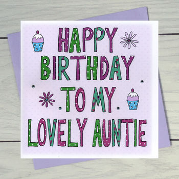 Personalised Aunt Birthday Book Card, 2 of 6