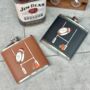 Christmas Personalised Rubgy Hip Flask, thumbnail 1 of 3