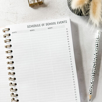 Personalised Teacher Planner | Teacher Gift, 10 of 12