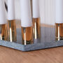 Marble And Gold Candle Holder Centrepiece, thumbnail 4 of 5