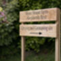 Multiple Direction Oak Sign Post, Up To Four Tier, thumbnail 5 of 8