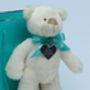 Soft Toy Teddy Bear With Personalised Keepsake Keyring, thumbnail 1 of 7