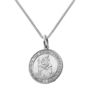 Sterling Silver St Christopher Chunky Round Necklace, thumbnail 3 of 6