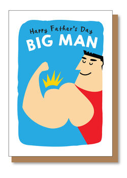 Funny Happy Father's Day Big Man Card, 3 of 4