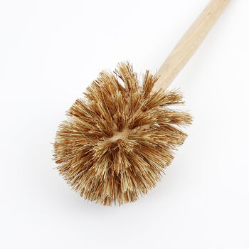 Sustainable Wood Toilet Brush With Plant Bristles, 6 of 7