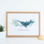 Personalised Humpback Whale Art Print, thumbnail 1 of 3