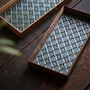 Glass Serving Tray In Wooden Frame, thumbnail 5 of 7