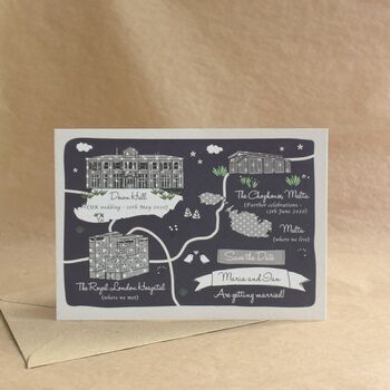 Save The Date Bespoke Illustrated, 4 of 7