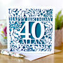 Personalised Age And Name Botanical Birthday Card, thumbnail 1 of 3