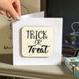 Trick Or Treat Halloween Coaster Card, thumbnail 1 of 3