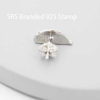 Sterling Silver Dainty Feather Stud Earrings, 10 of 11