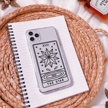 Personalised Tarot Card Clear Phone Case, 8 of 9