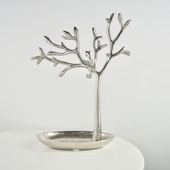 Personalised Silver Cat Jewellery Tree, 4 of 11