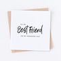 Special Friend Wedding Bridal Card, thumbnail 3 of 4