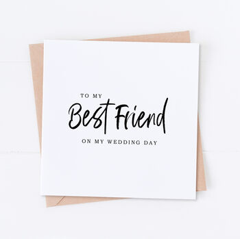 Special Friend Wedding Bridal Card, 3 of 4