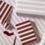 Striped Valentine's Day Wrapping Paper, thumbnail 1 of 4