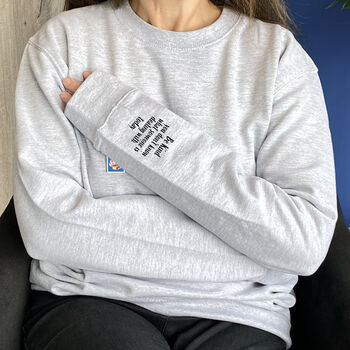 Be Kind Mental Health Awareness Pin Badge Sweatshirt, 3 of 10
