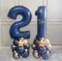 Diy Luxe Navy And Gold Birthday Balloon Stack Kit, thumbnail 1 of 3