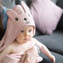 Personalised Baby Bunny Hooded Cotton Towel, thumbnail 1 of 10
