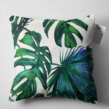 Green Tropical Cushion Cover With Palm Leaves, 4 of 7
