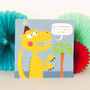 Dino Mite Brother Birthday Card, thumbnail 3 of 5