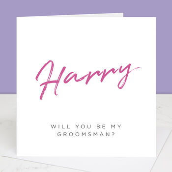 Will You Be My Groomsman Card, 3 of 4