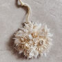 Boho Dried Flower Christmas Tree Bauble Decoration, thumbnail 1 of 2