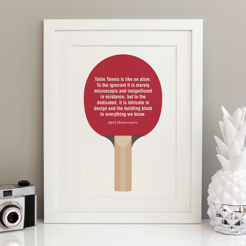 Table Tennis Personalised Sports Print, 3 of 6