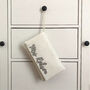 Ivory Sequin Personalised Mrs Clutch, thumbnail 4 of 7